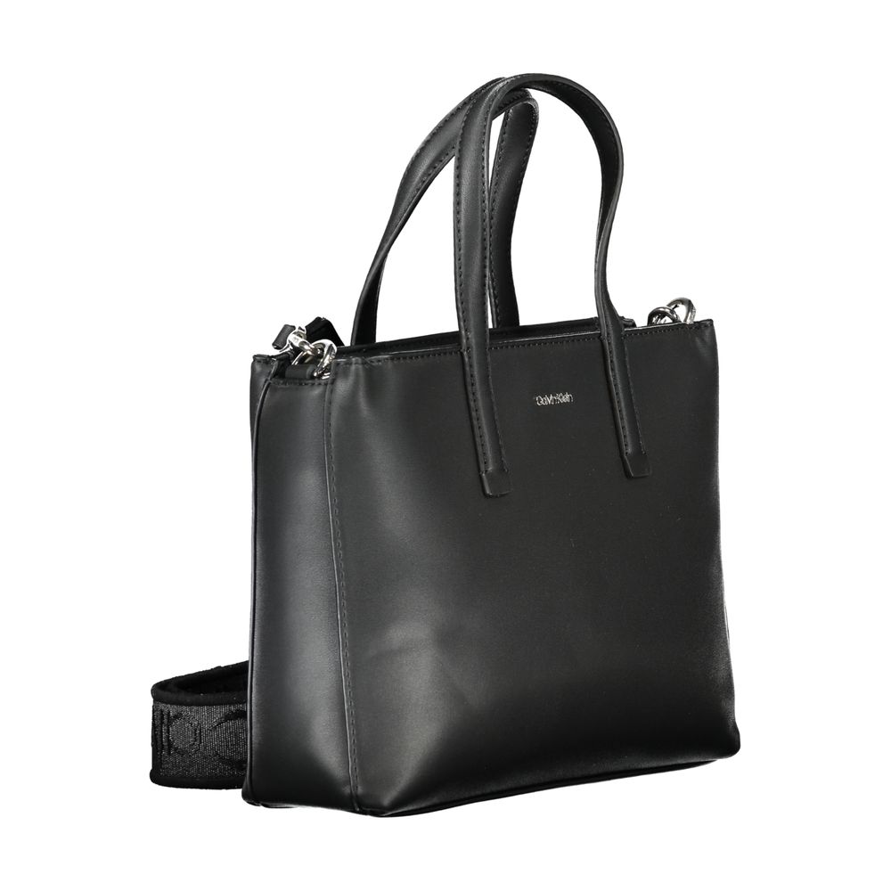 Black Polyester Handbag