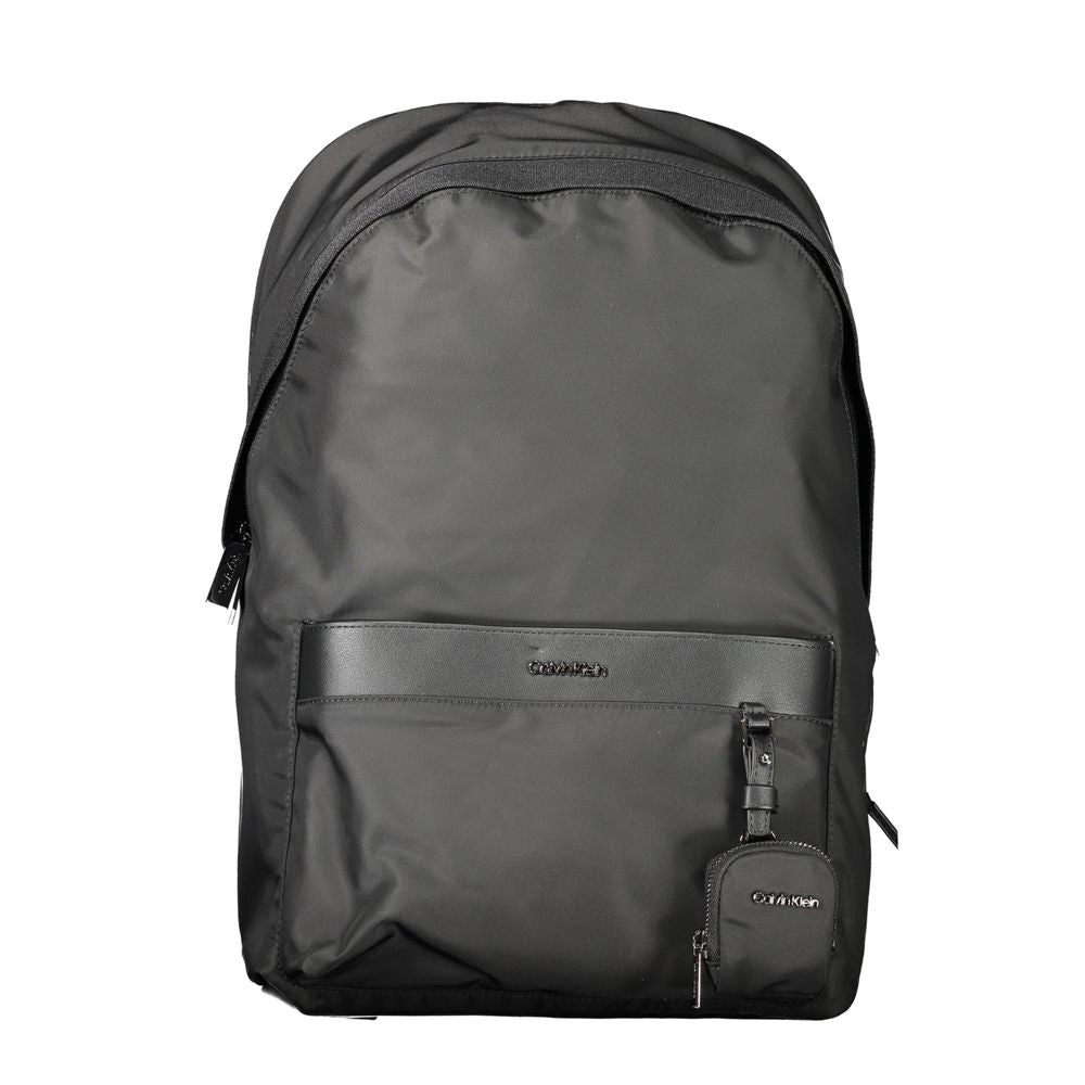 Black Polyester Backpack