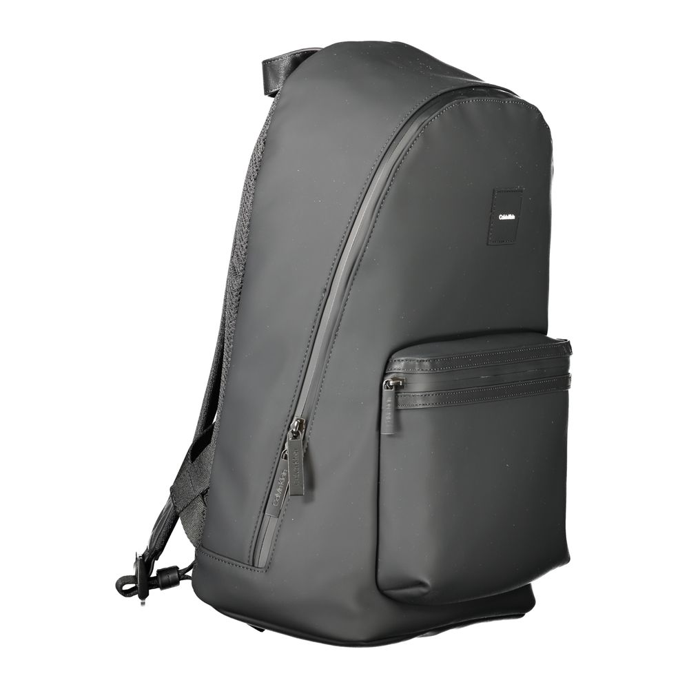 Black Polyester Backpack