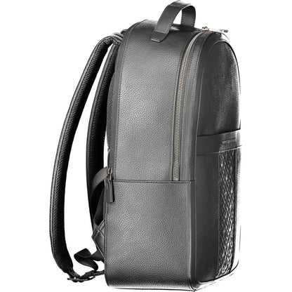 Black Polyester Backpack