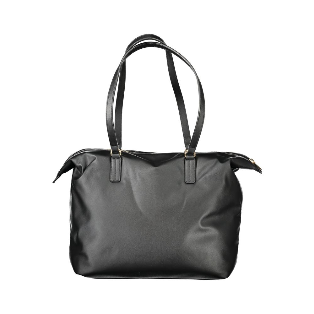 Black Polyester Handbag