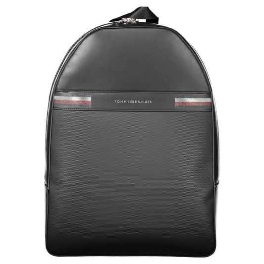 Black Polyester Backpack