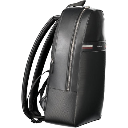 Black Polyester Backpack