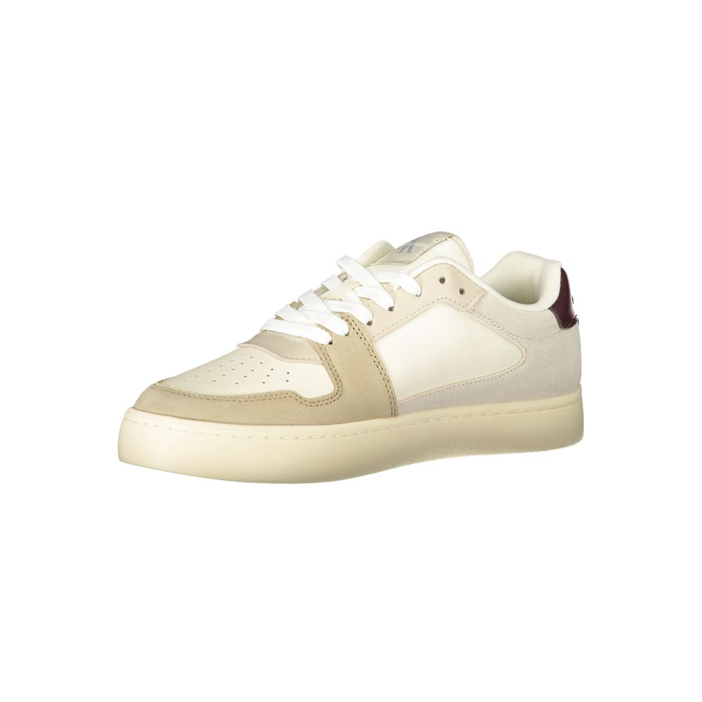 Beige Polyester Sneaker