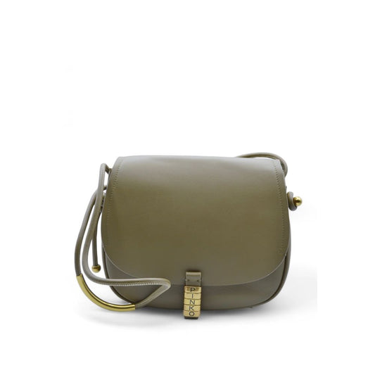 Bolso cruzado de cuero verde para mujer