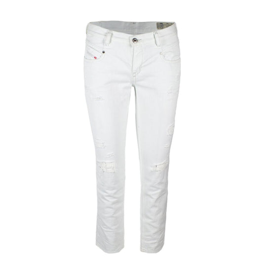 White Cotton Jeans & Pant