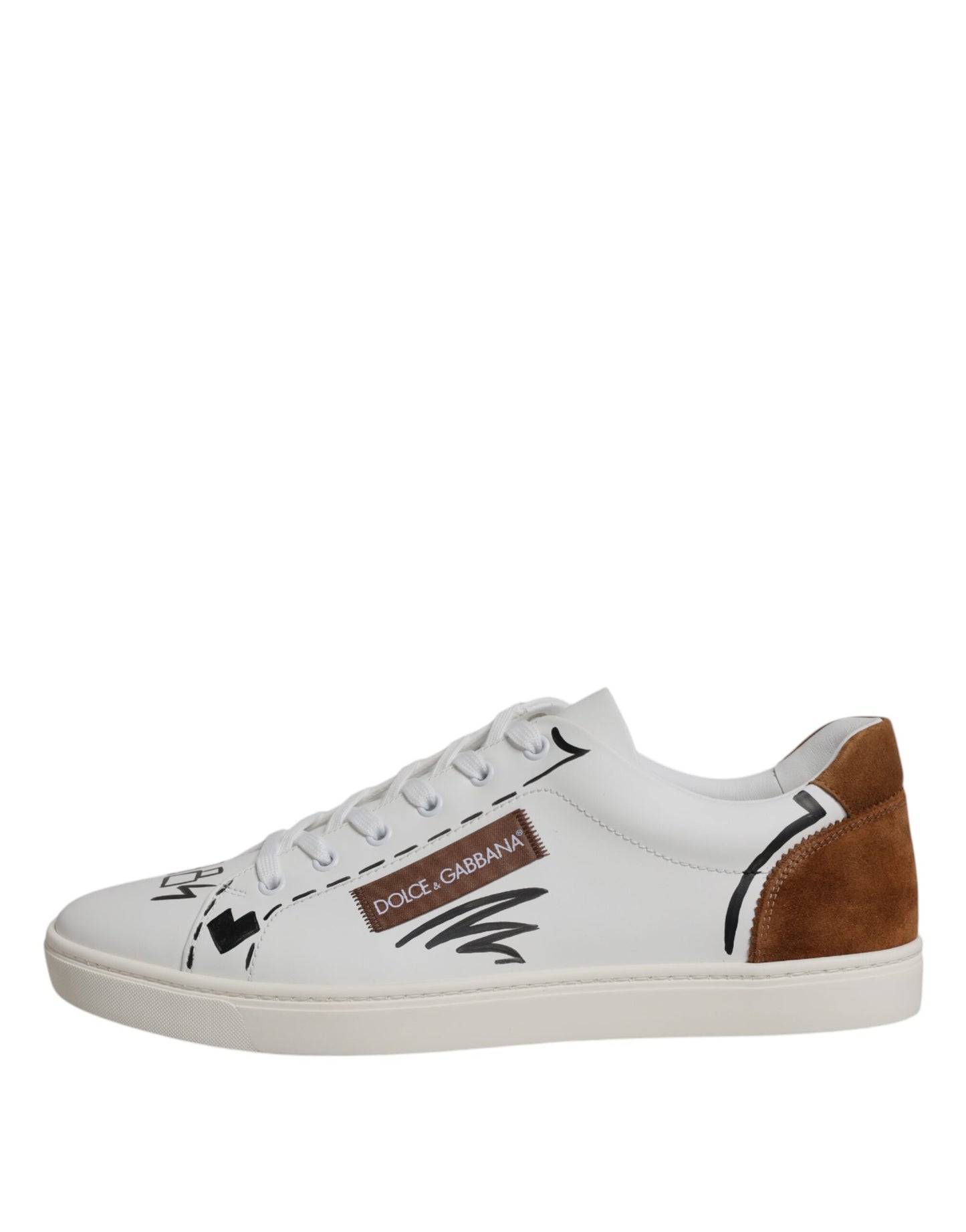 White Brown London Low Top Men Sneakers Shoes