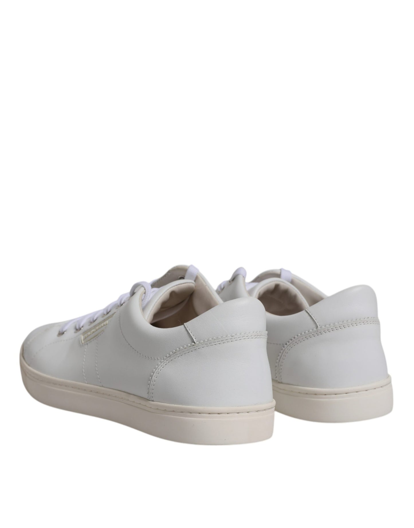 White Leather Low Top Men Sneakers Shoes