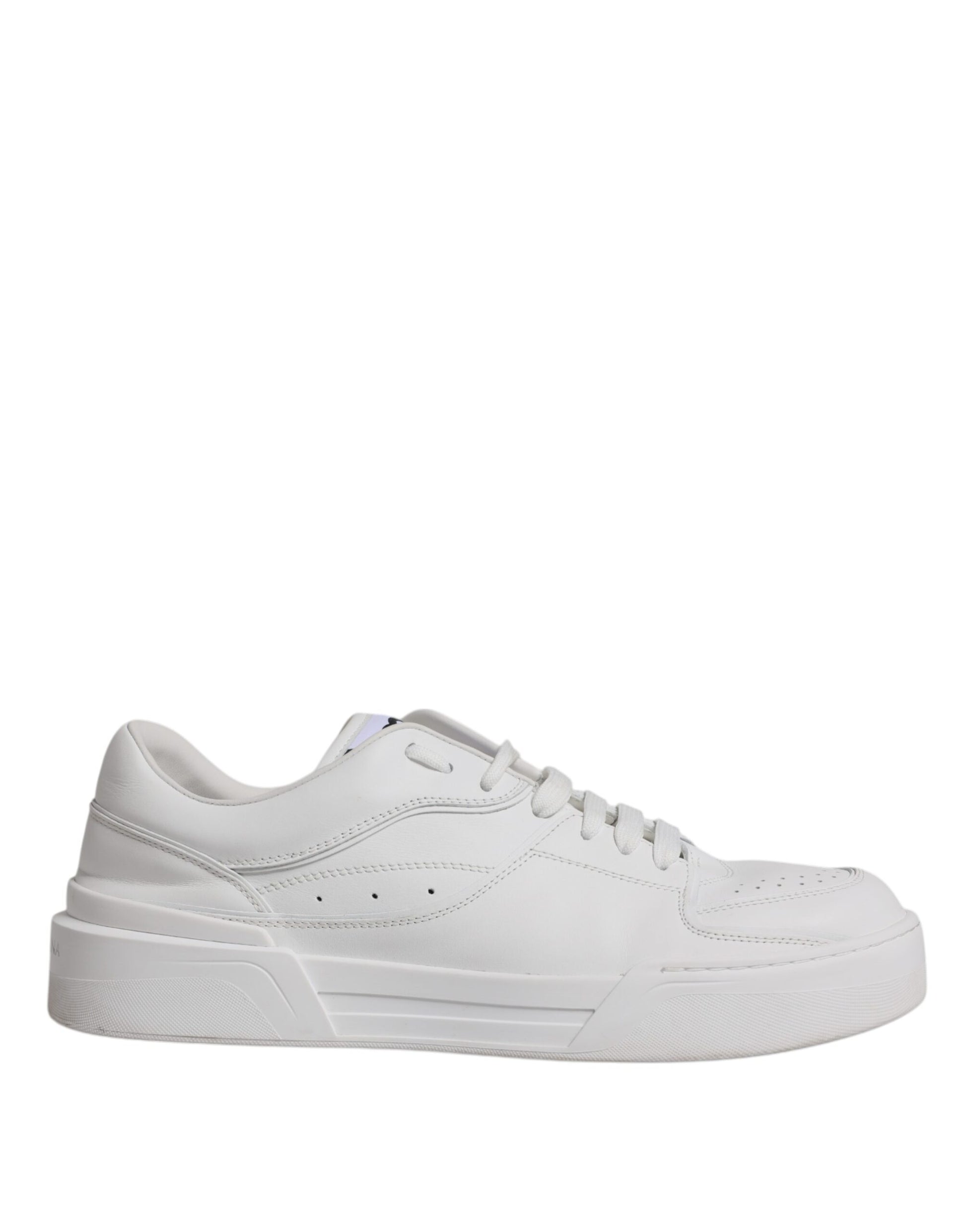 White Miami Leather Low Top Sneakers Shoes