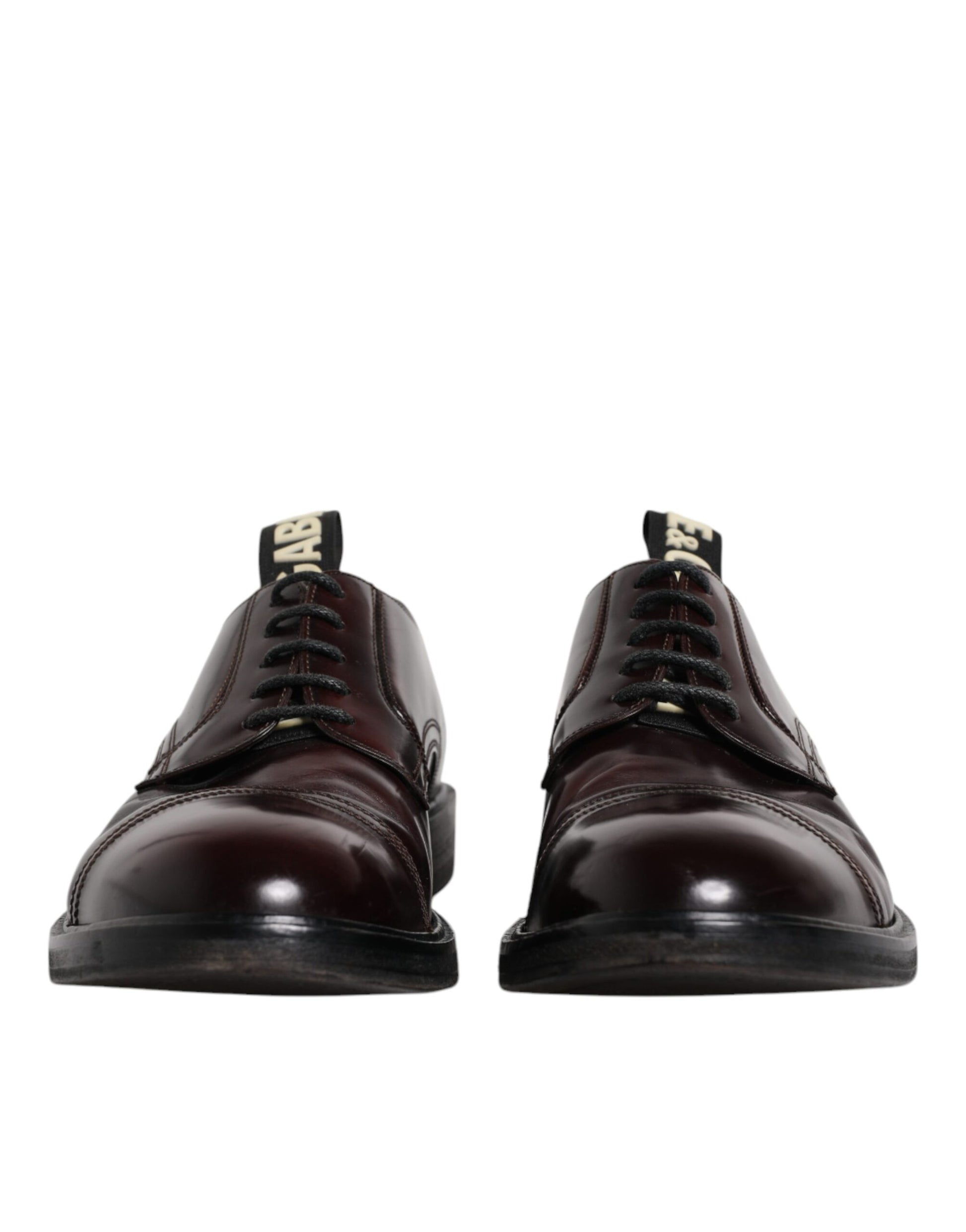 Bordeaux Leather Derby Formal Dress Shoes