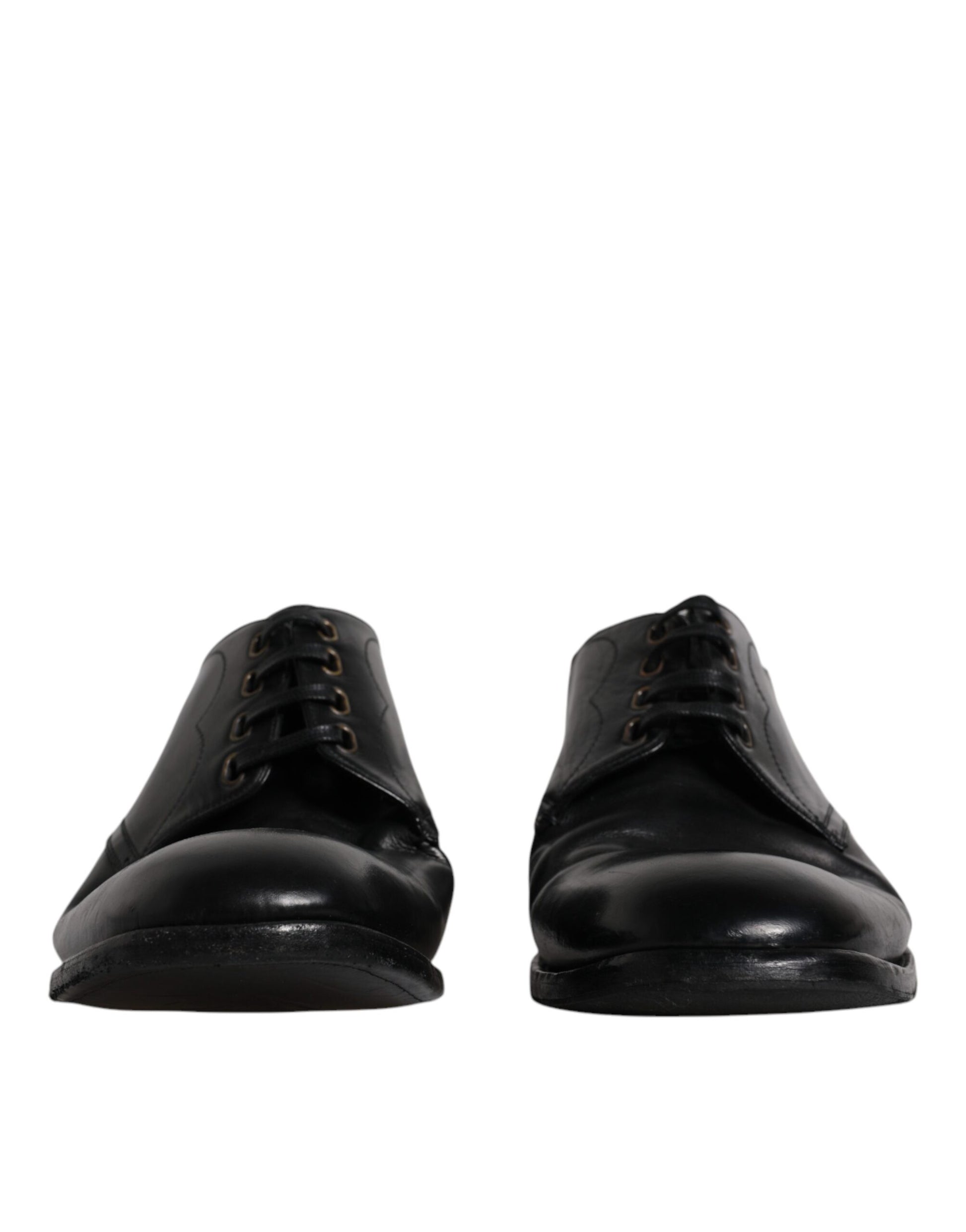 Black Leather Derby Formal Men Dress Shoes