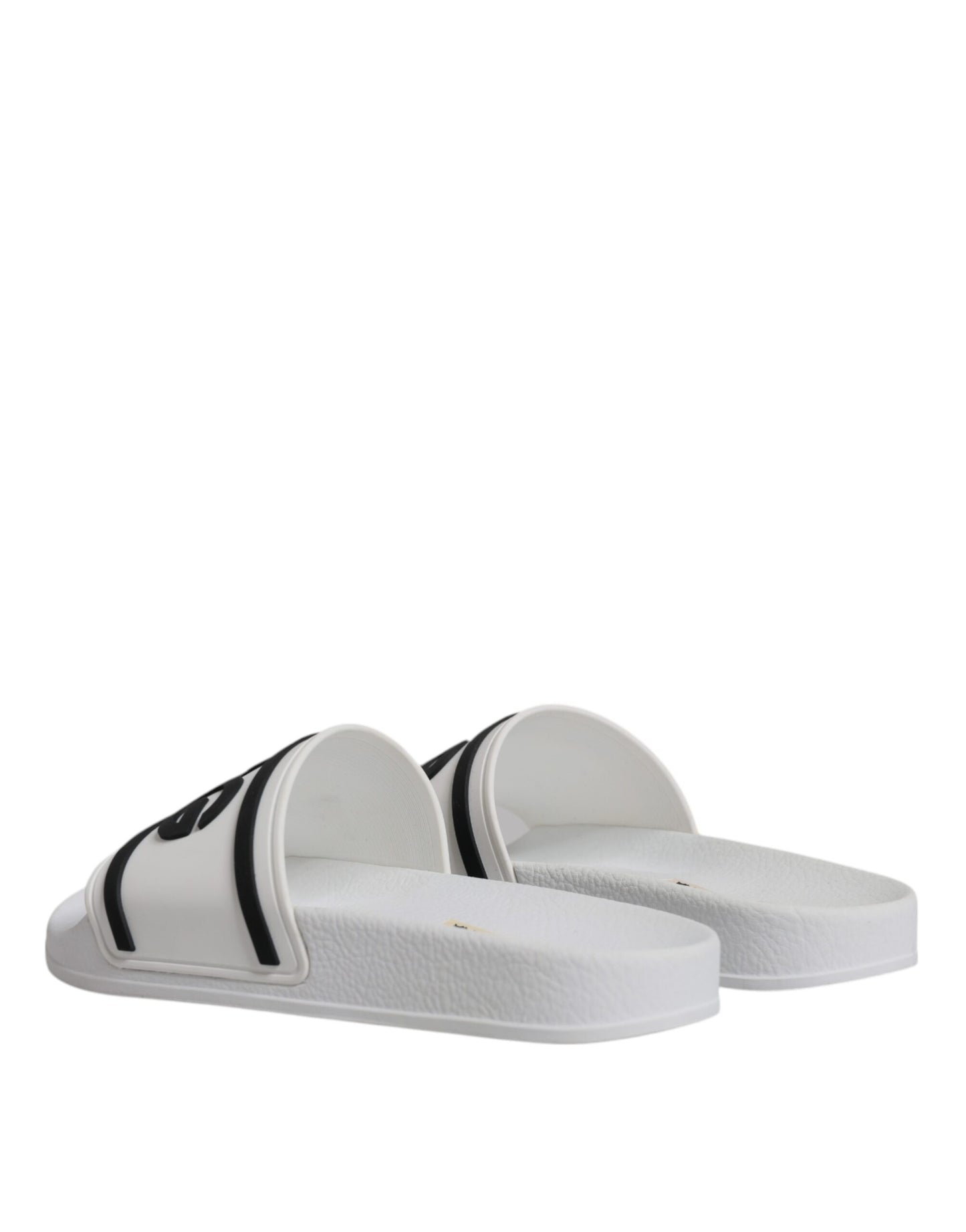 White Rubber Slides Sandals Beachwear Shoes