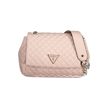 Pink Polyethylene Handbag