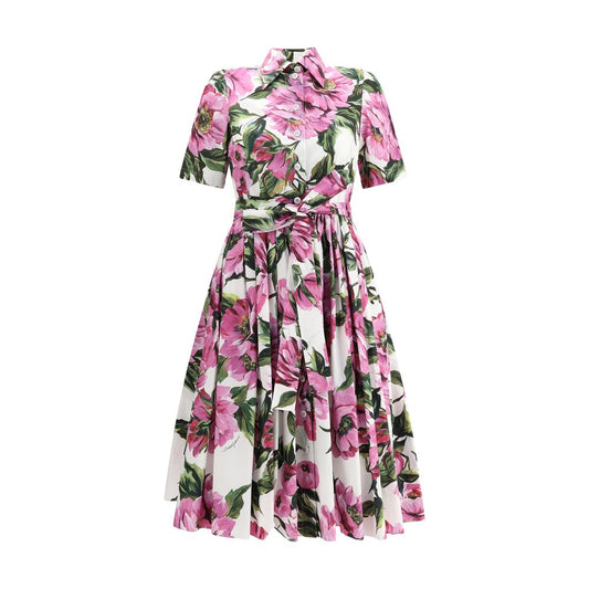 Peony Print Chemisier Dress