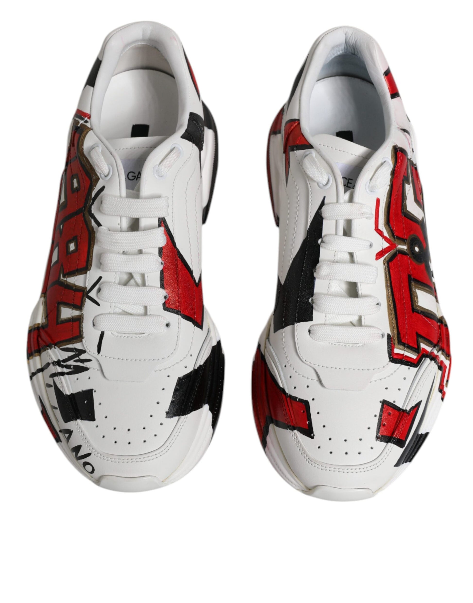 White Daymaster Hand Painted Sneakers Shoes