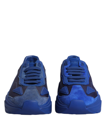 Blue Leather Daymaster Low Top Sneakers Shoes