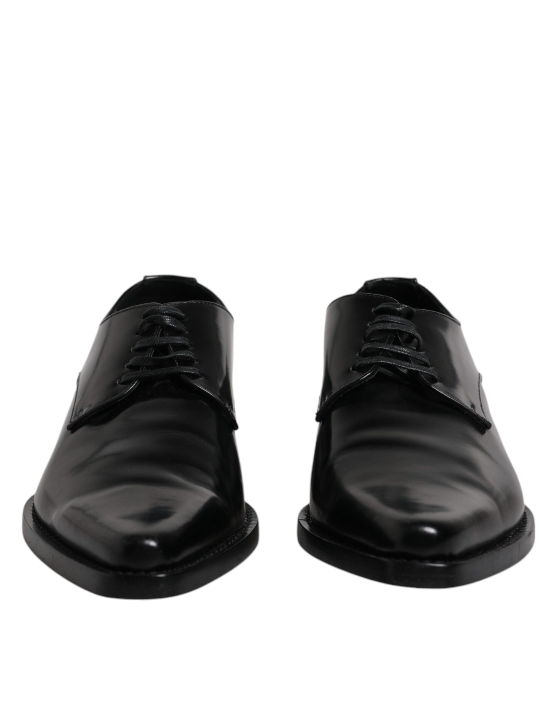 Black Patent Leather Derby Men Dress Shoes