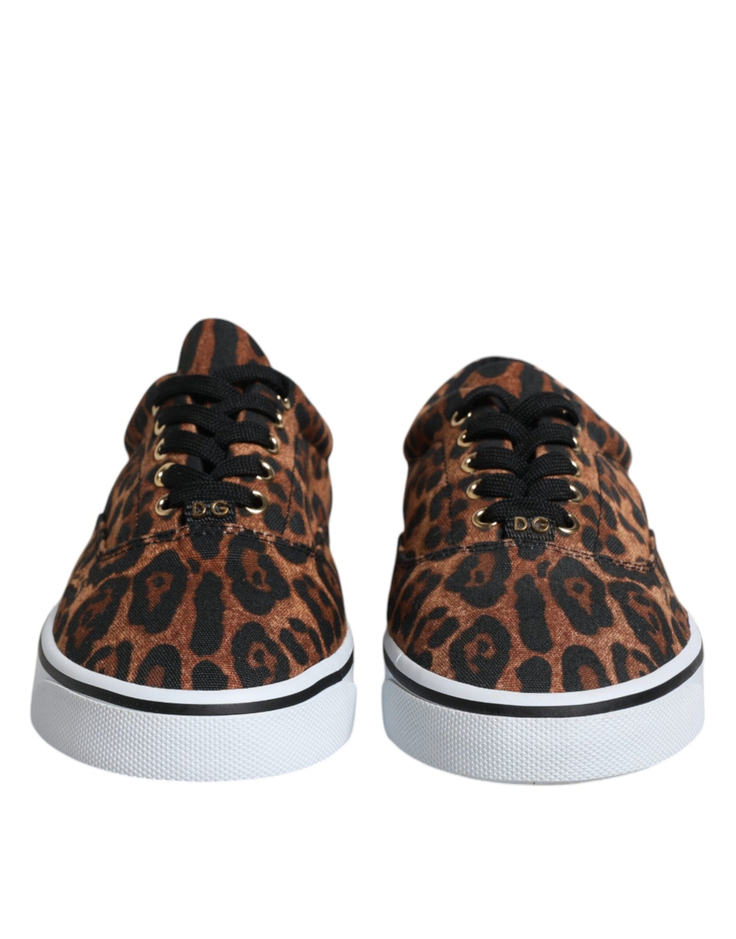 Zapatillas de algodón marrón con logo de leopardo