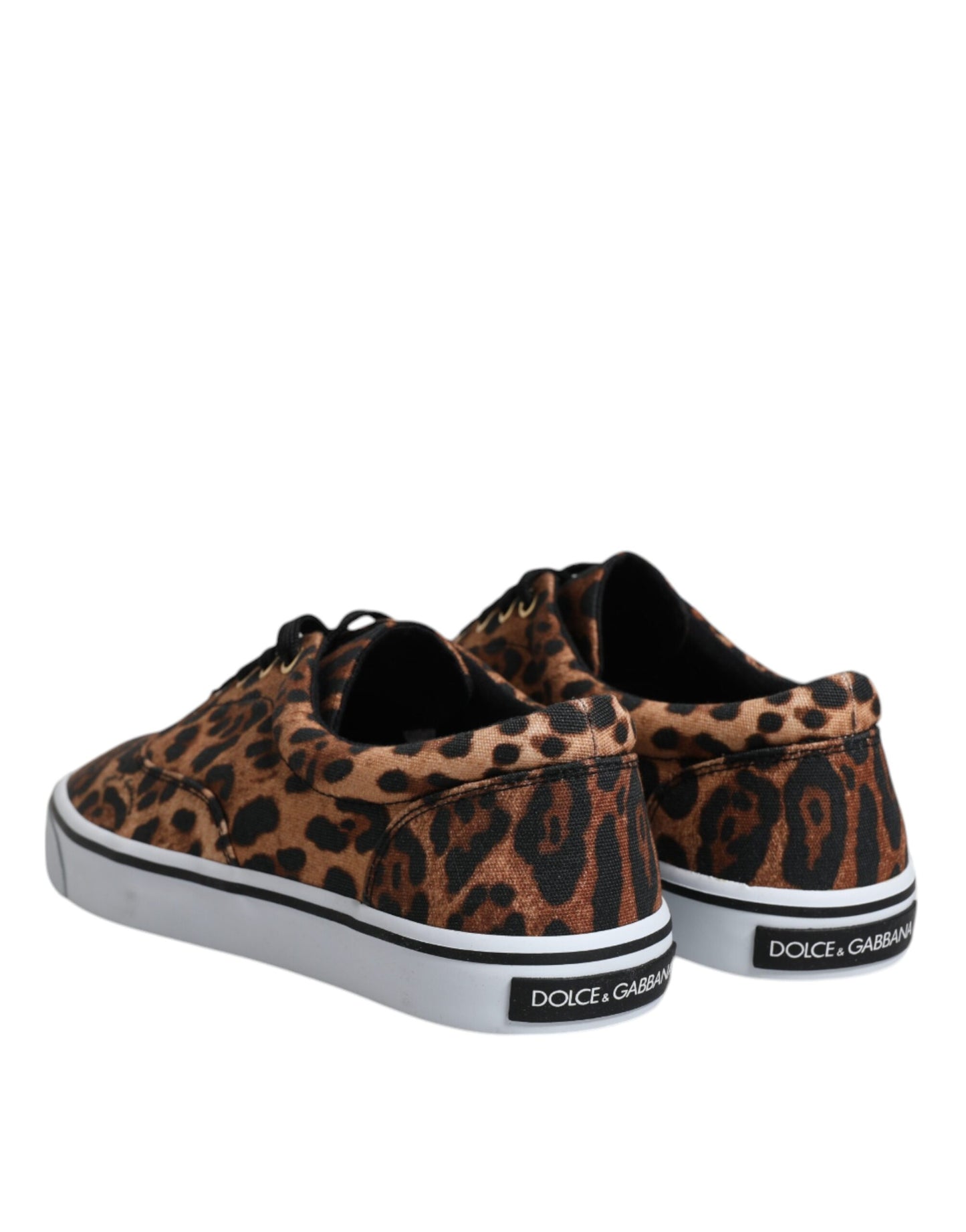 Zapatillas de algodón marrón con logo de leopardo