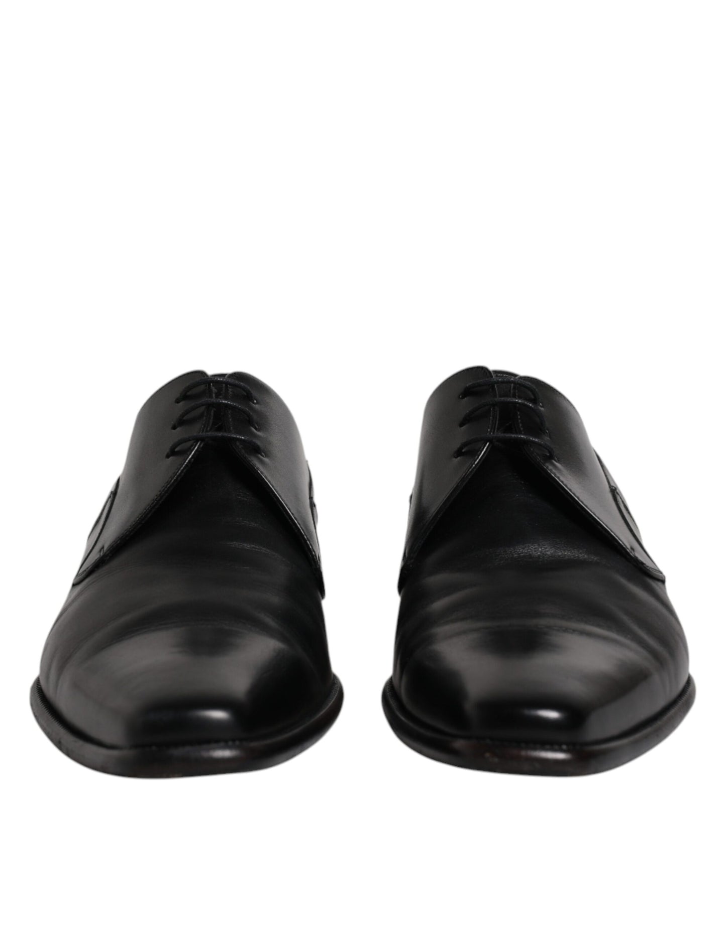 Black Leather Derby Men Formal Dress Shoes