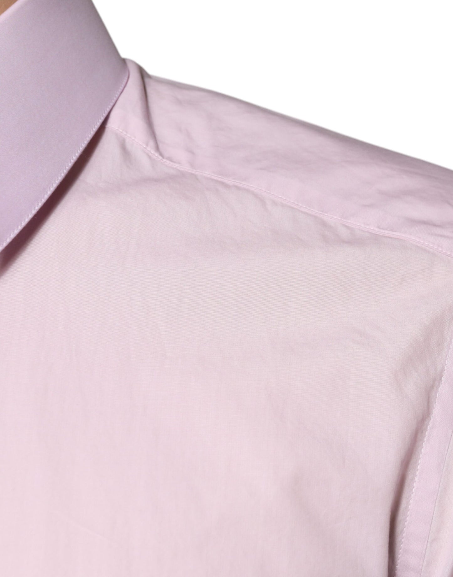 Light Pink Cotton Slim Fit GOLD Dress Shirt