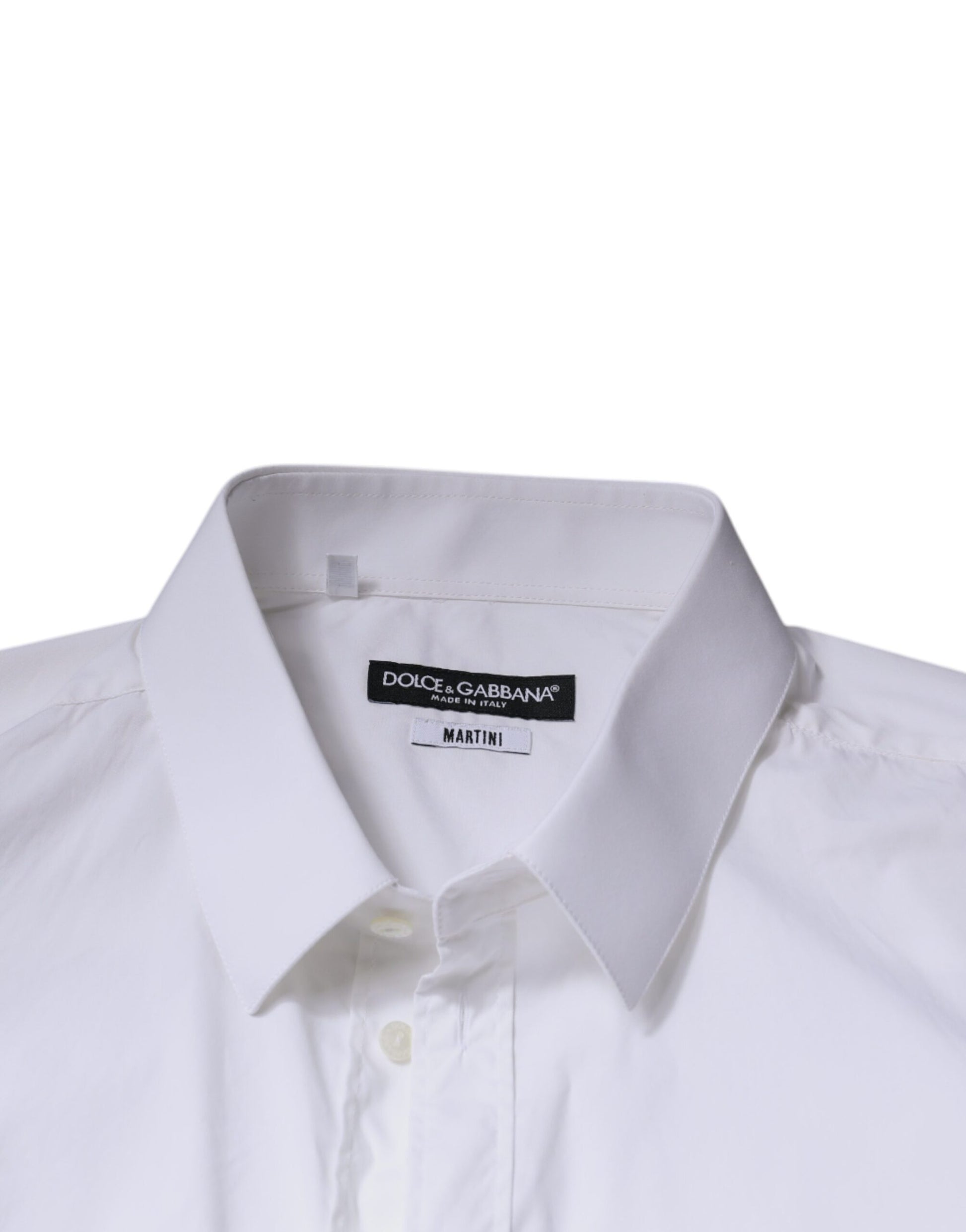 White Cotton Slim Fit MARTINI Dress Shirt