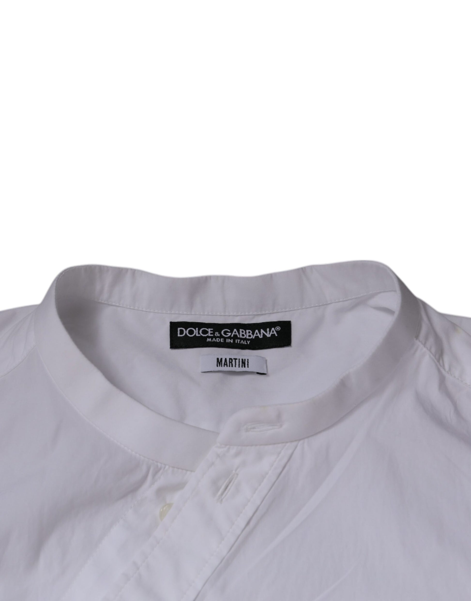 White Cotton Slim Fit MARTINI Dress Shirt