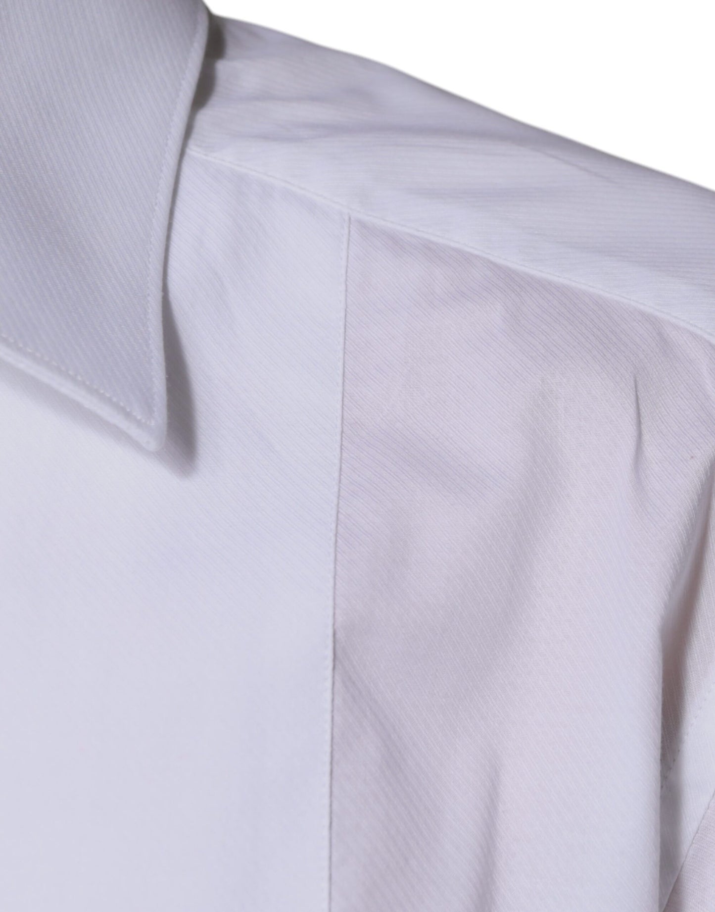 White Bib Cotton Poplin GOLD Formal Shirt