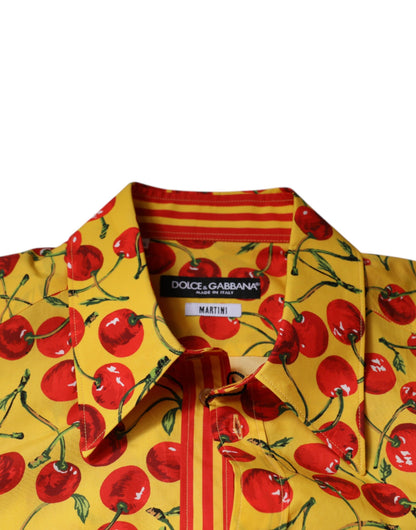 Yellow Cherry Cotton MARTINI Dress Shirt