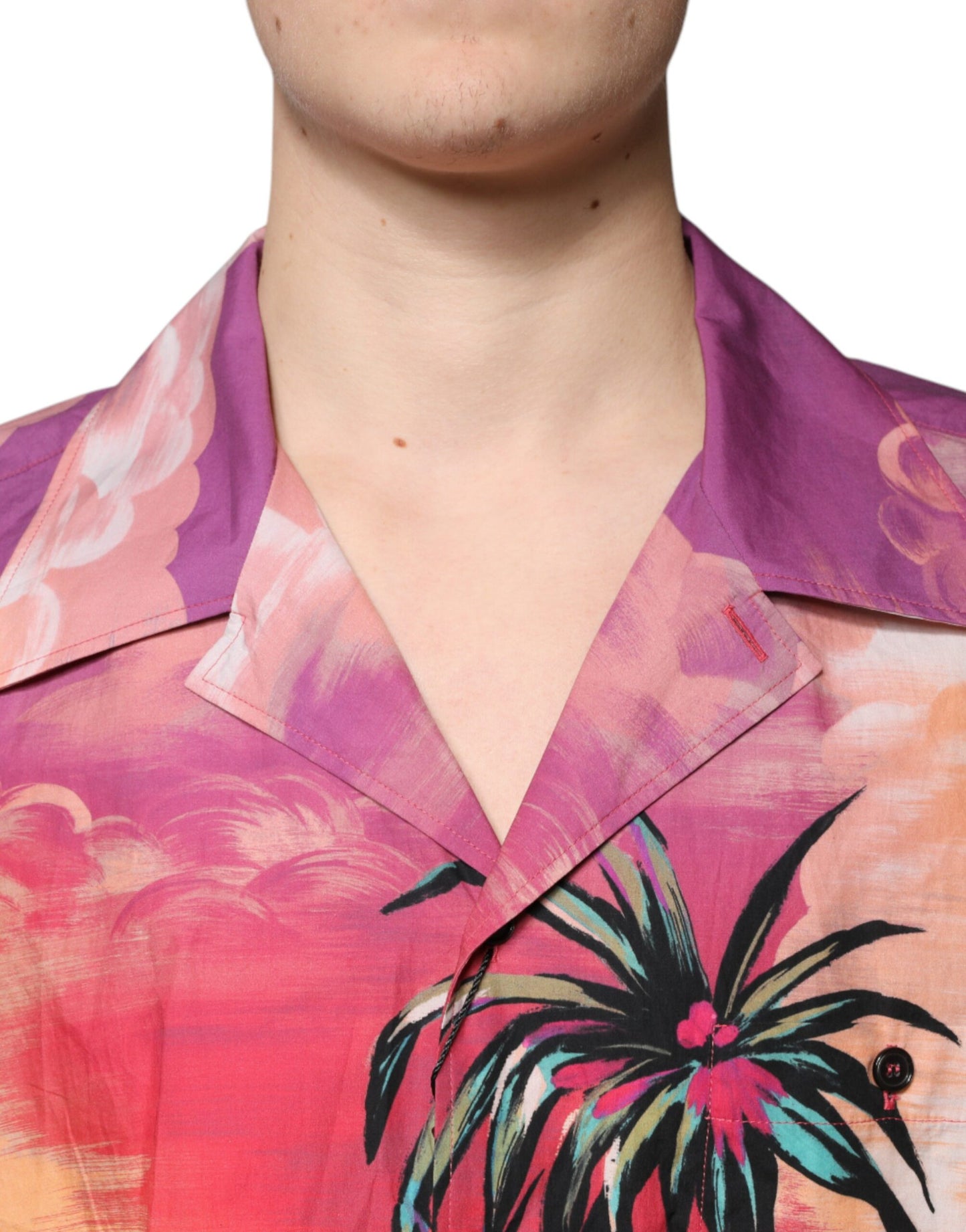 Multicolor Tropical Button Down Casual Shirt