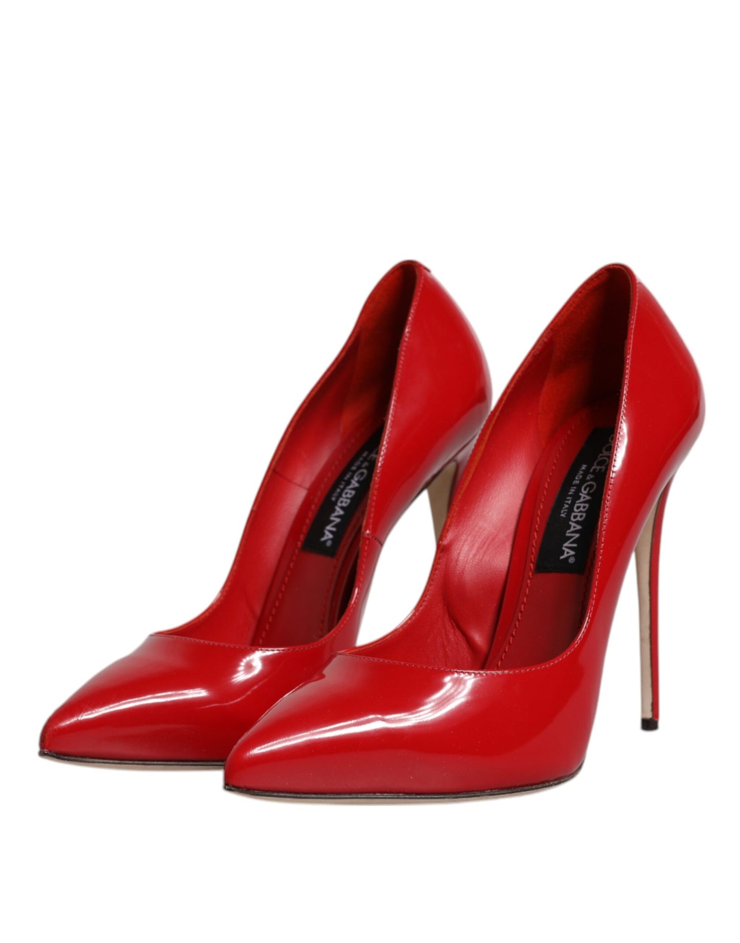 Red Patent Leather Stiletto Heels Pumps Shoes