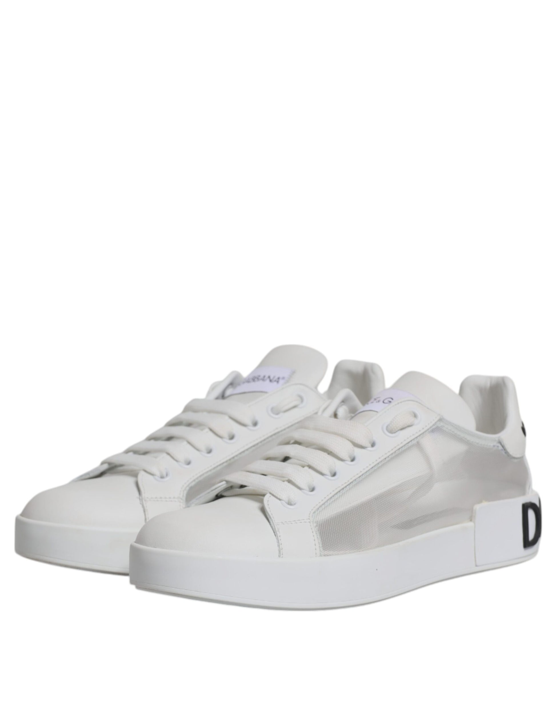 White Calf Leather Portofino Sneakers Shoes