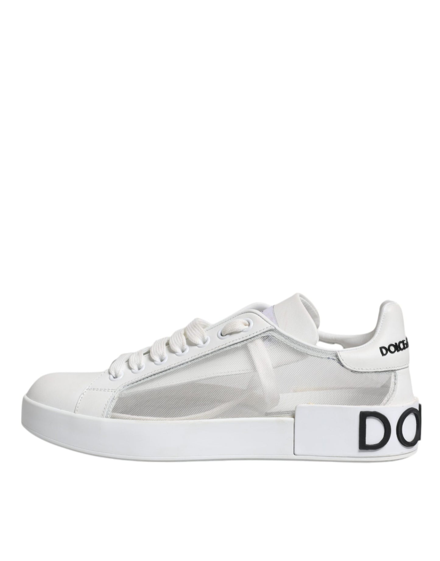 White Calf Leather Portofino Sneakers Shoes