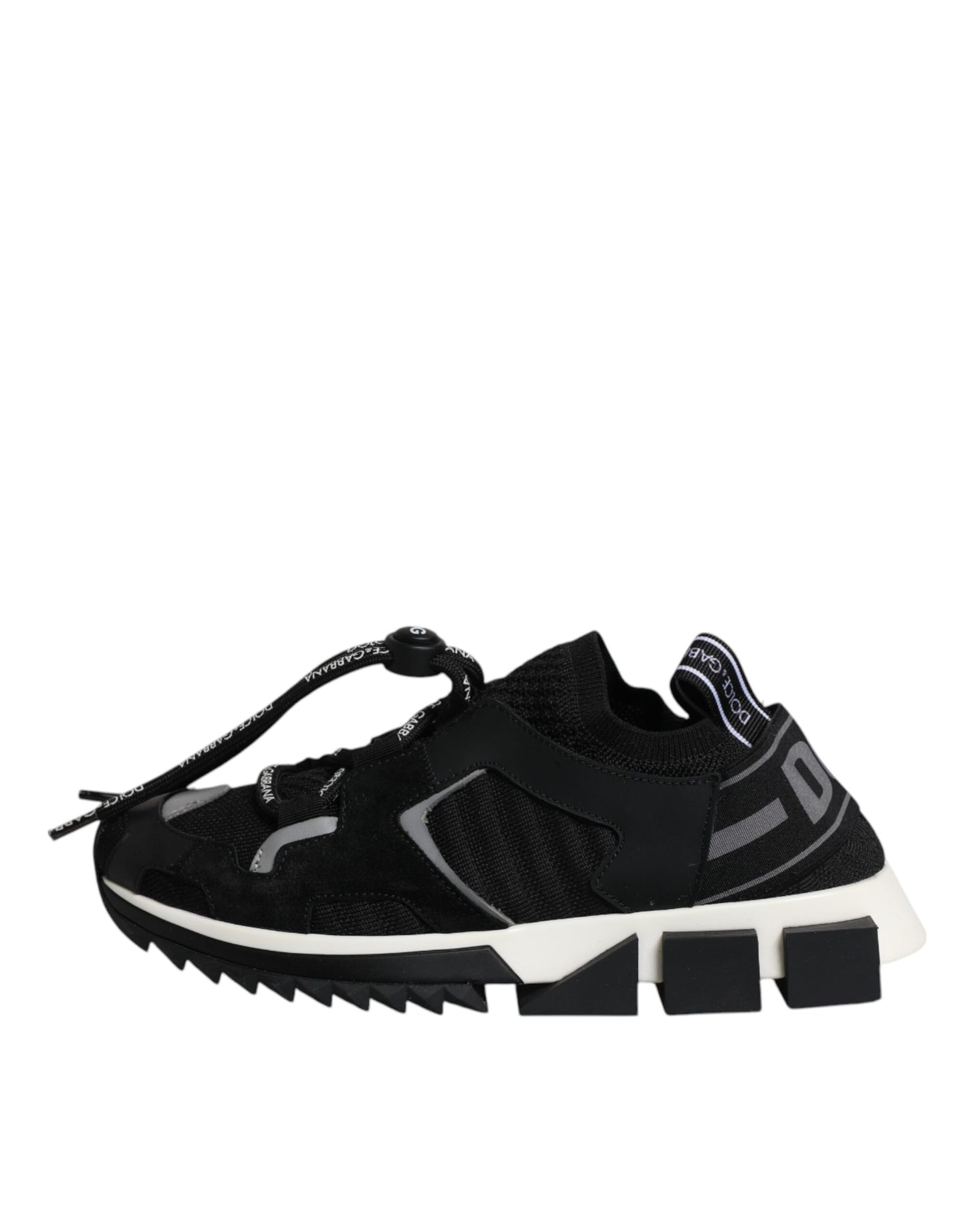 Black White Logo Sorrento Sneakers Shoes