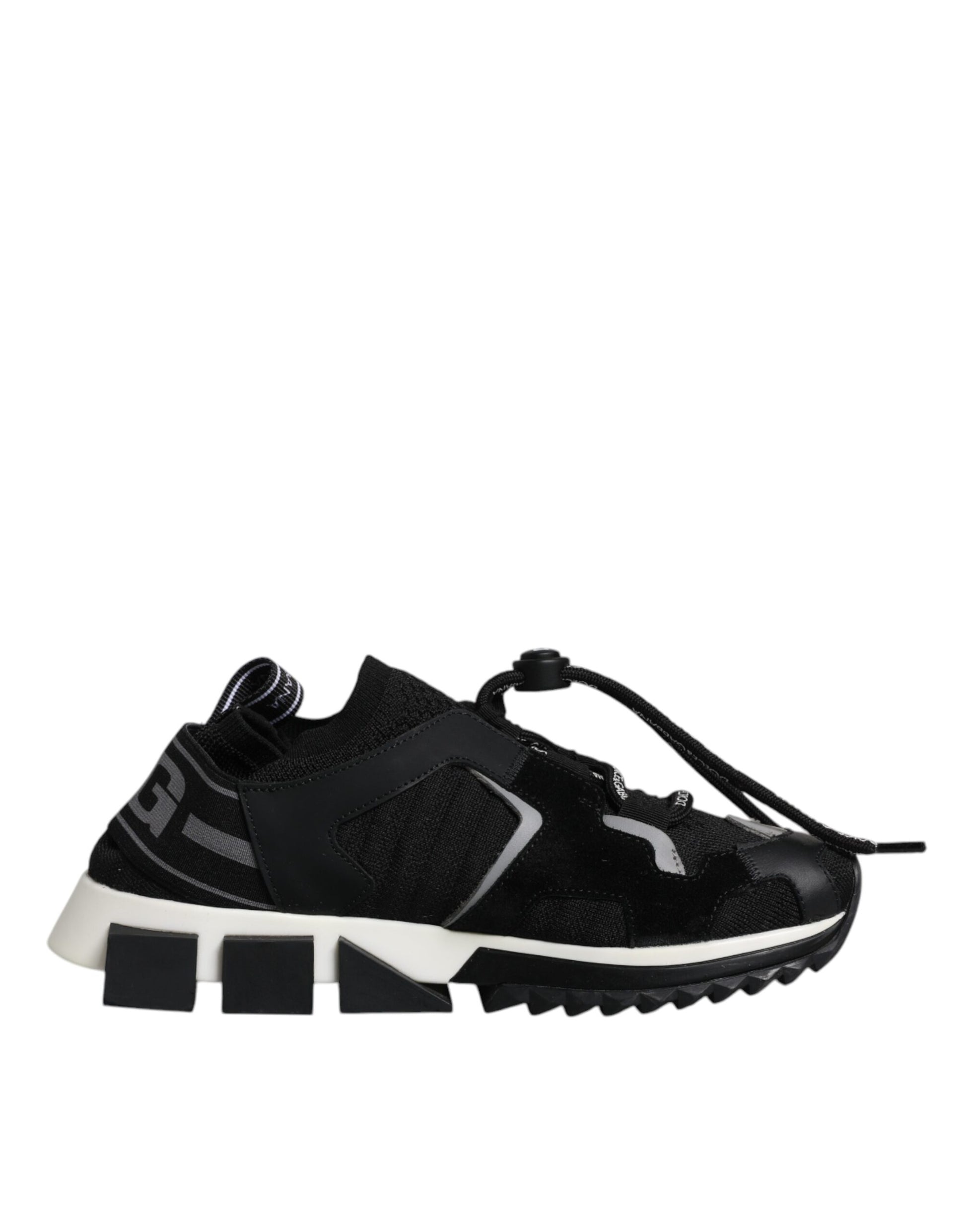 Black White Logo Sorrento Sneakers Shoes