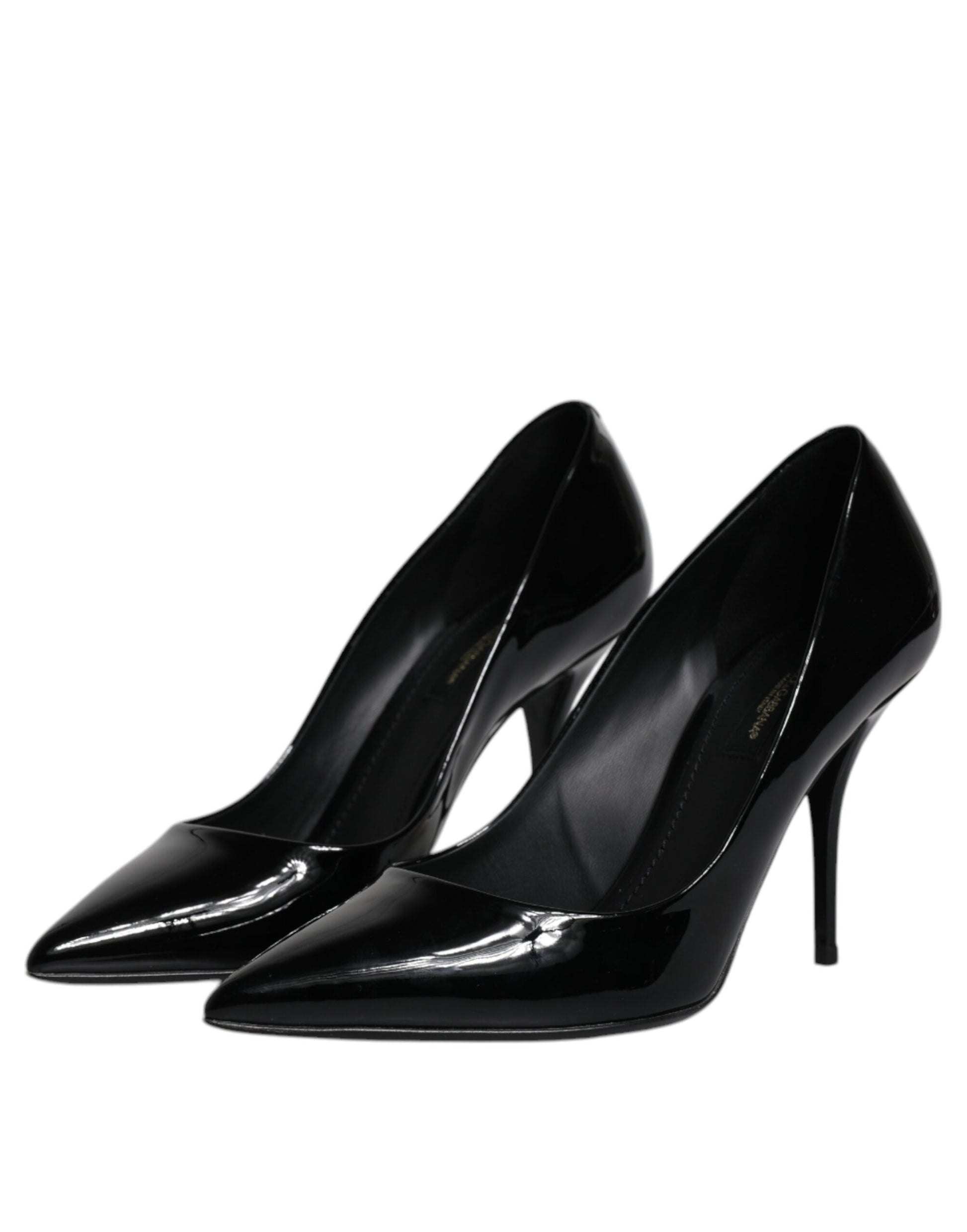 Black Patent Leather High Heels Pumps Shoes