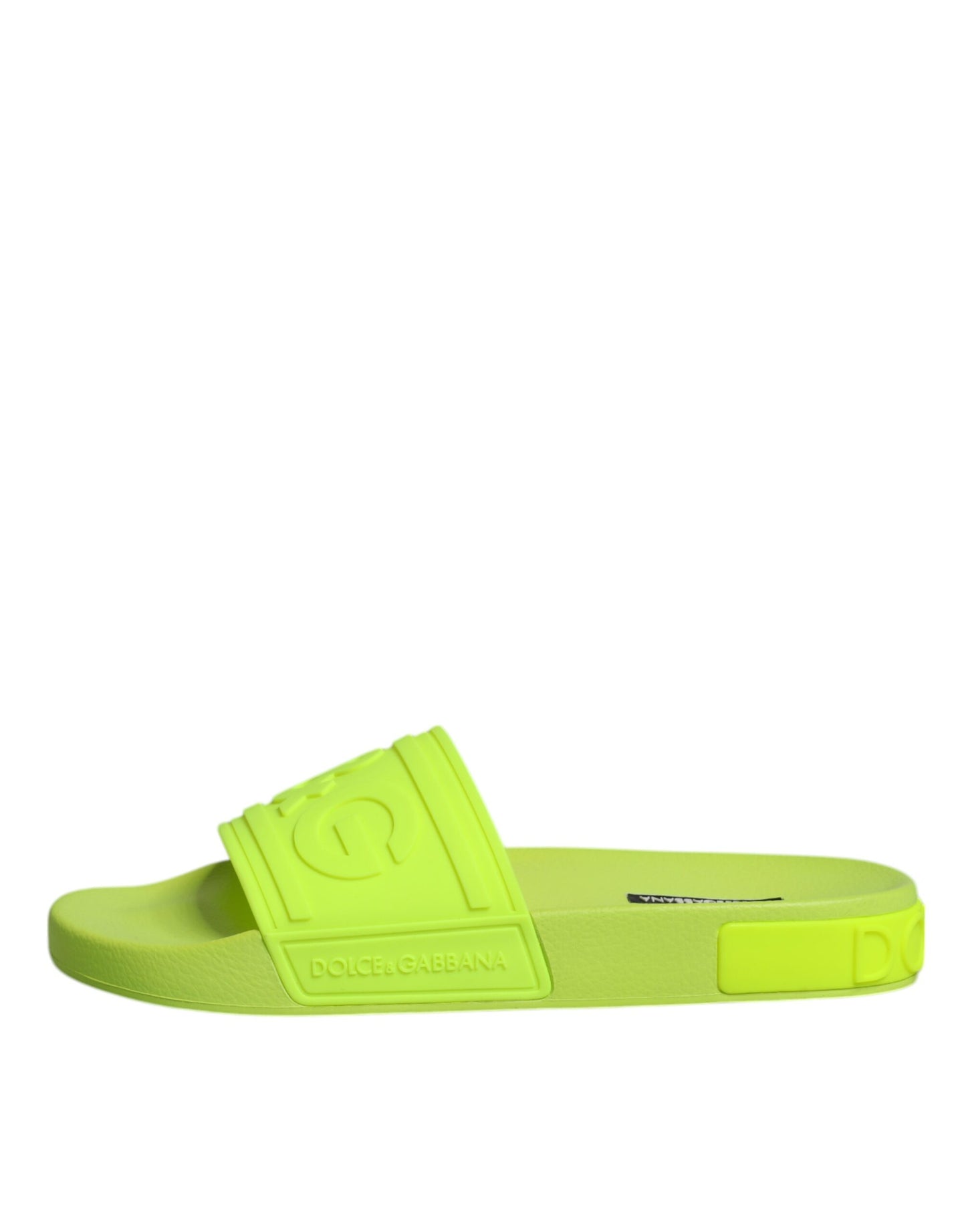 Green Rubber Slides Sandals Beachwear Shoes