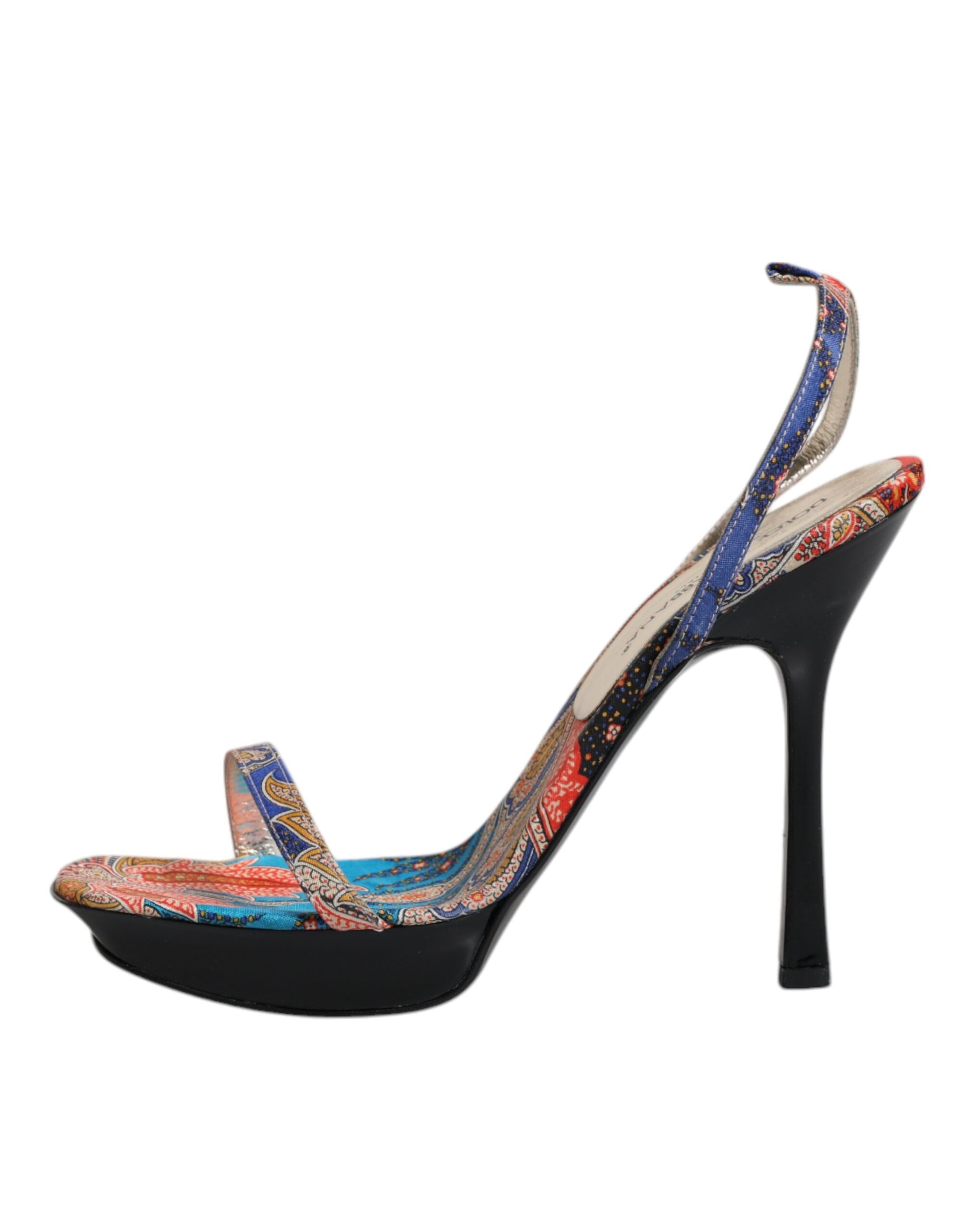 Multicolor Floral High Heels Sandals Shoes