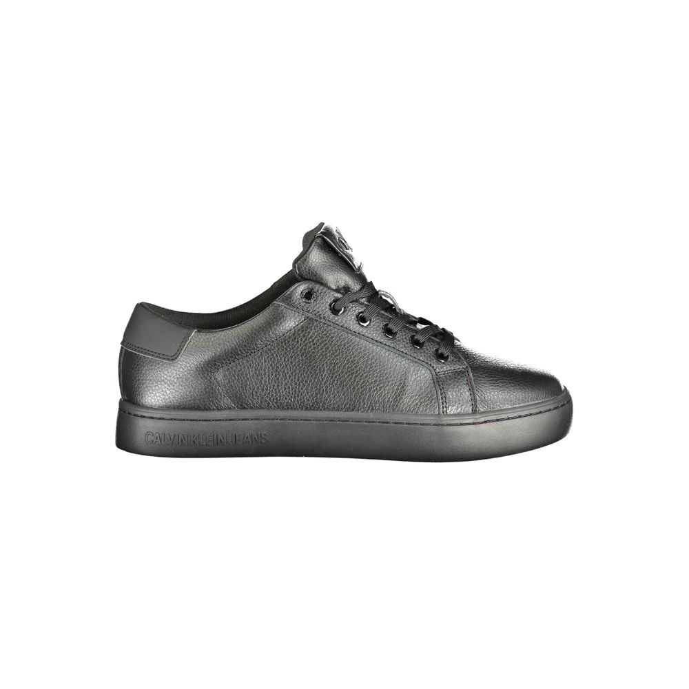 Black Polyester Sneaker