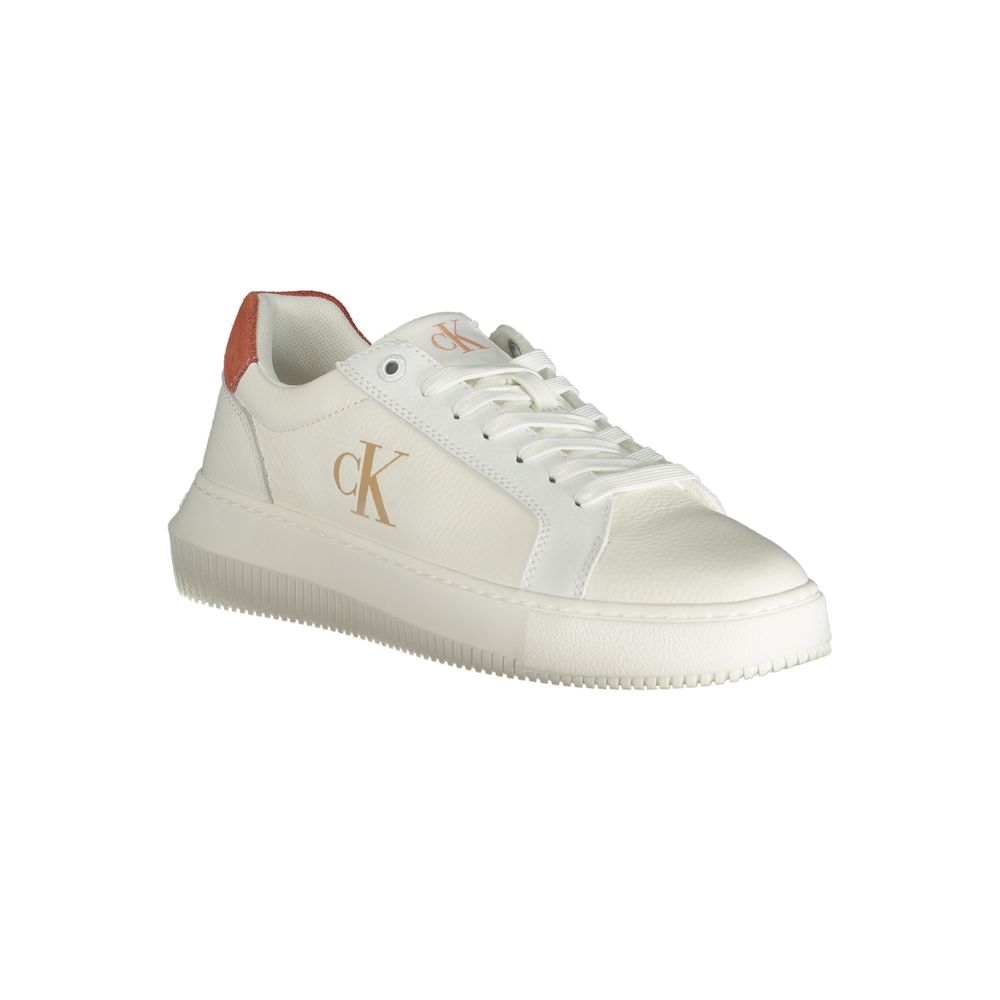 White Polyethylene Women Sneaker