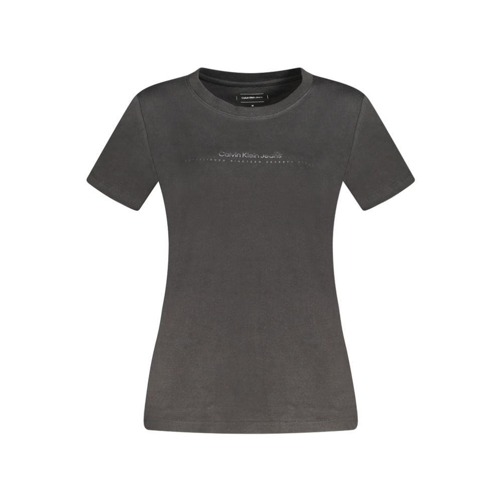 Black Cotton Women TShirt