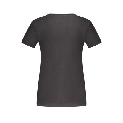 Black Cotton Women TShirt