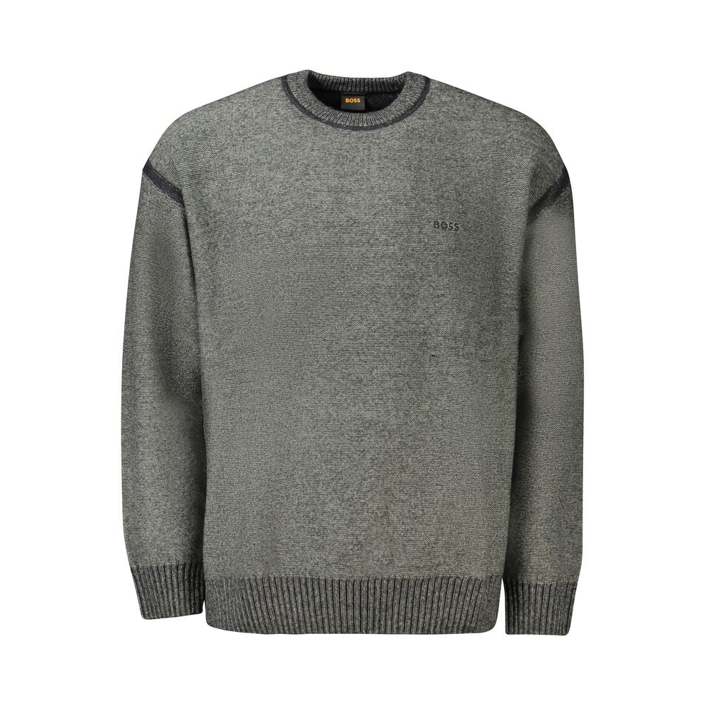 Gray Polyamide Men Sweater