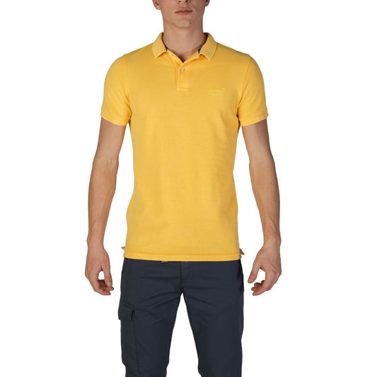 Yellow Cotton Polo Shirt