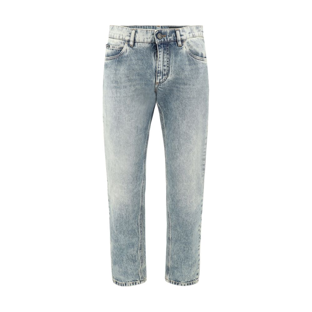 Worn-effect Jeans