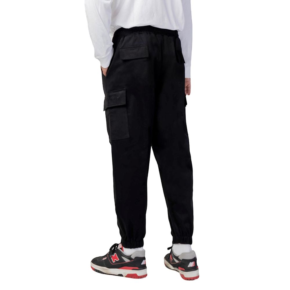 Black Cotton Jeans & Pant