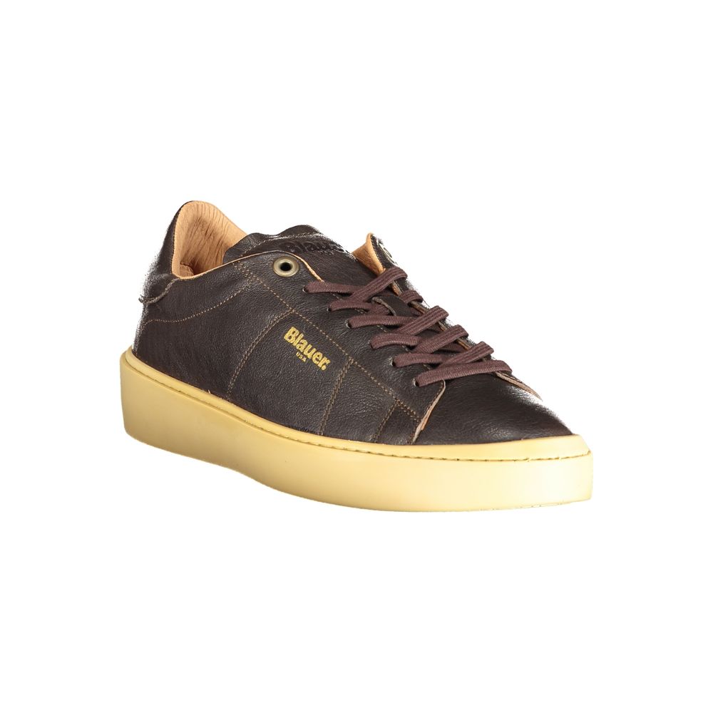 Brown Polyester Sneaker