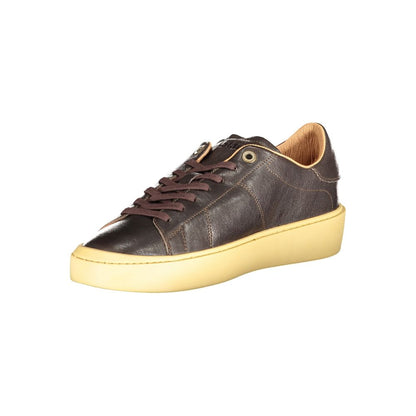 Brown Polyester Sneaker