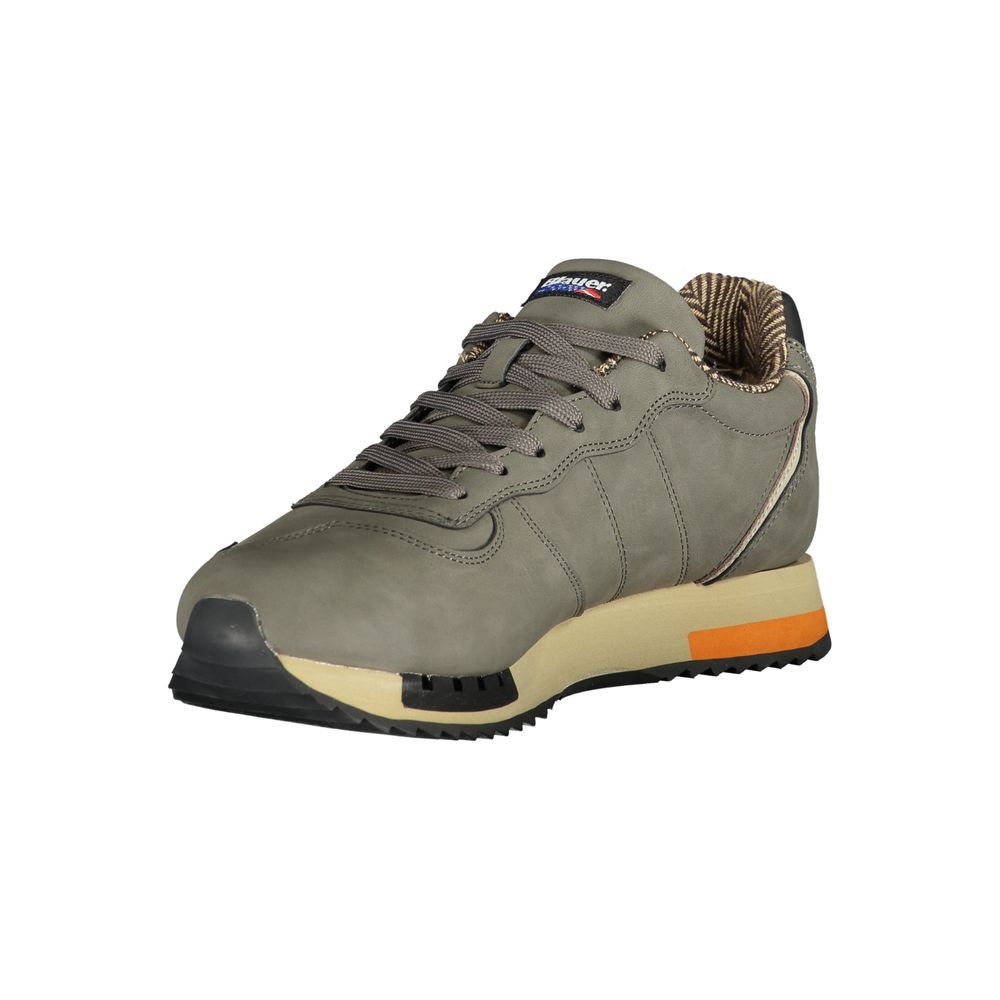 Gray Polyethylene Men Sneaker