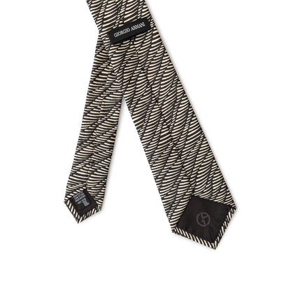 Black And White Silk Ties & Bowty